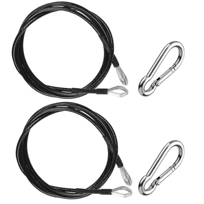 LOOEEL 2 Pack 39 Inch Fitness Extension Cable,Fitness Extension Rope Attachments Home Gym Cable Pulley System Fitness Cable for Tricep Pull Down and Leg Exercise Home Gym Machine Accessories