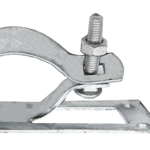 Fence Brackets SupConn(24pcs), for 2-3/8-inch Outer Diameter Metal Posts, Steel to Wood Fence Bracket, Fence Brackets for Metal Fence Posts - Fence Post Repair - size: 24pcs