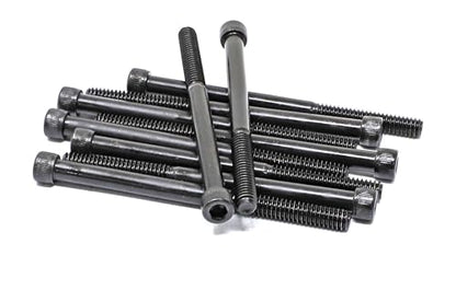 iexcell 10 Pcs 1/4-20 x 3-1/2" Partially Threaded Alloy Steel 12.9 Grade Hex Socket Head Cap Screws Bolts Kit, Black Oxide Finish - size: 1/4-20 x 3-1/2" ( Partially Threaded )