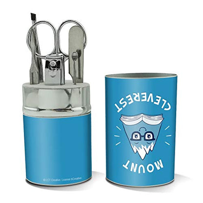 Mount Cleverest Everest Reading Book Funny Stainless Steel Manicure