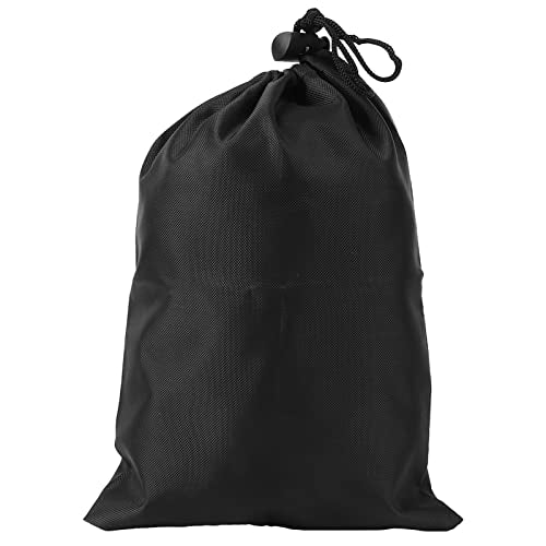 YUYTE Black Drawstring Carry Bag, Durable Polyester Pouch for Skipping Rope Storage, with Design, Lightweight and Easy to Carry