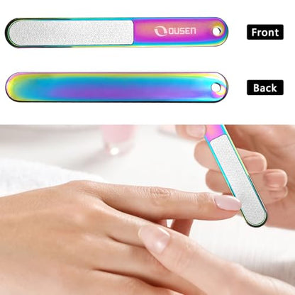 Nail Clippers with Catcher - Anti Splash Wide Jaw Opening Thick Toenail Clippers for Seniors | Self-Collecting Fingernail Cutter Heavy Duty Toe Nail Clipper for Men&Women | Chromatic L&S - color: Chromatic (L + S)