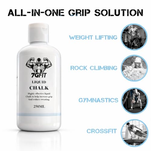 Liquid Chalk – Strong Grip Gym Chalk for Weightlifting, Crossfit, Calisthenics & Climbing – Fast Dry, Sweat Resistant Formula for Gym Training & All Sports