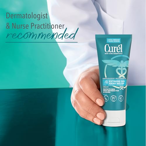Curel Hand Cream for Dry to Extremely Dry Hands and Skin, 3 fl oz | Extreme Relief Hand Lotion, Long-Lasting Moisturizer, Skin Care Essential, Fragrance-Free, Travel Size - size: 3 Fl Oz (Pack of 1)