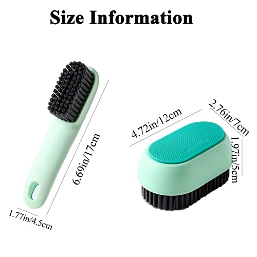 Shoe Cleaning Brush, 2 Pack Laundry Brush Shoe Brush, Soft Scrub Brush, Sneaker Cleaning Brush Ergonomics Handle Soft Bristles Cleaning Brush Not Hurt Shoes