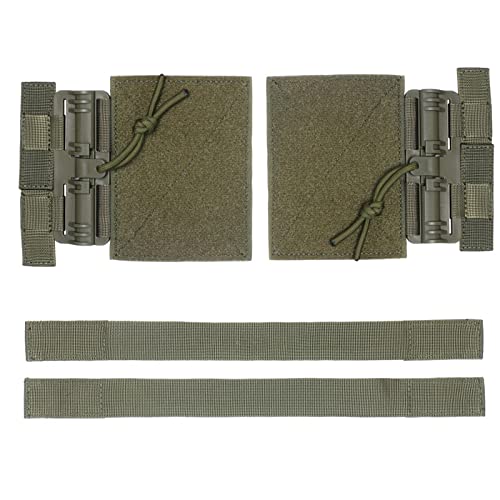 Tactical MOLLE Vest Quick Release Buckle Set Fast Fit Molle Side Belt Cummerbund Straps for JPC CPC NCP XPC 420 Vest - color: Green