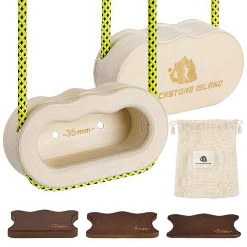 Hangboard for Rock Climbing,Climbing Training Board for Indoor and Outdoor Use - size: S（‎8.35 x 5.31 x 3.98 inches）