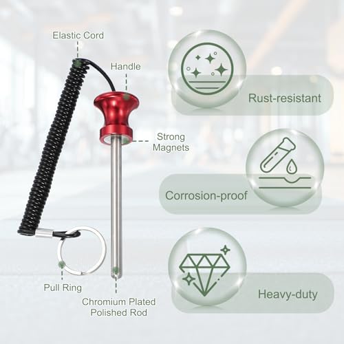 Weight Stack Pin, Weight Gym Pin Strength Training Equipment Replacement with Pull Rope for Commercial Home - color: Blue/Red, size: 0.3 x 3.9 Inch