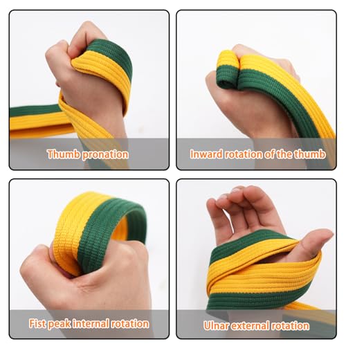 Arm Wrestling Pronation Belt Strap- 79" Durable Non-Slip Strap with Stainless Steel Triangle Buckle for Pronation and Back Pressure Forearm Strength Training
