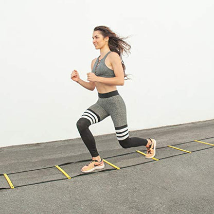 ProsourceFit Speed Agility Ladder 8, 12 and 20 Rung for Speed Training and Sports Agility Workouts with Free Carrying Bag