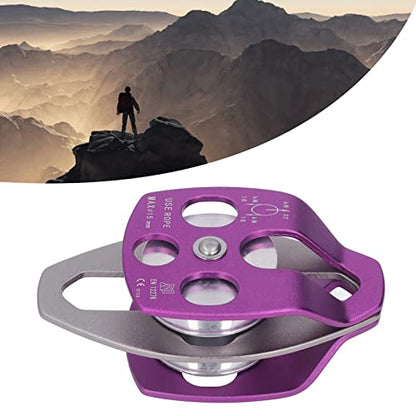 Heavy Duty Climbing Pulley Wear Double Side Swing Pulley, Premium Material for Rock Climbing and Training