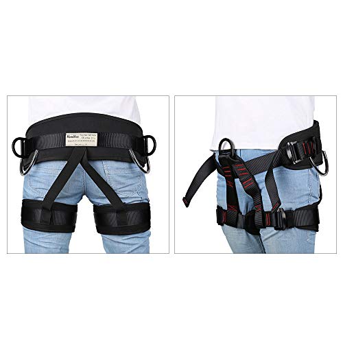 Climbing belts, Thicken Professional Safety Belt for Caving Rock Climbing Fire Rescuing Rappelling Tree and Outdoor Adventure Activities
