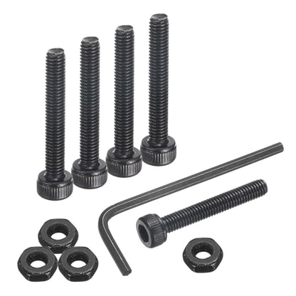 uxcell 30Pcs Hex Socket Head Cap Screws Bolts, M3x20mm 304 Stainless Steel Socket Drive Machine Screws Bolts with Nuts, Full Threaded, Black - size: M3x20mm