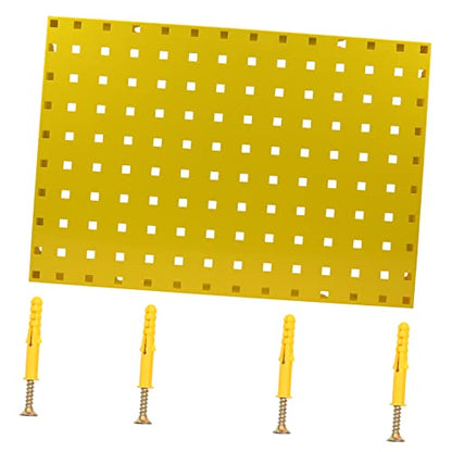 1pc Galvanized Steel Pegboard Rack Tool Organizer for Garage Multi-Functional Hanging Board and Sturdy Design Easy Installation Accepts Hooks and Accessories