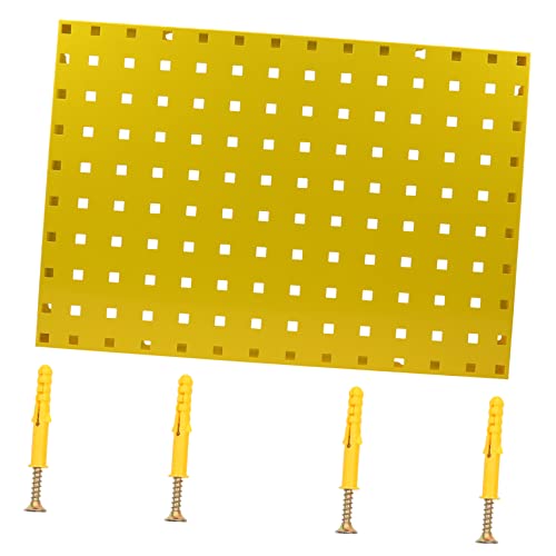 1pc Galvanized Steel Pegboard Rack Tool Organizer for Garage Multi-Functional Hanging Board and Sturdy Design Easy Installation Accepts Hooks and Accessories