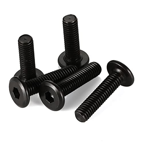1/4-20 x 5/8" Flat Head Socket Head Screw Furniture Bolts Countersunk Connector Screws, Stainless Steel 18-8 (304), Black Oxide, Fully Threaded, 25 PCS - size: 1/4-20 x 5/8"