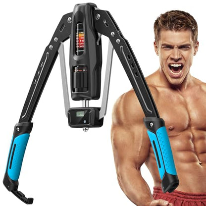 Merach Twister Arm Trainer, 22-440lb Hydraulic Power, Adjustable Home Chest Expander, Shoulder Muscle Training Fitness Equipment, Arm Enhanced Exercise Strengthener - color: Blue, size: promax