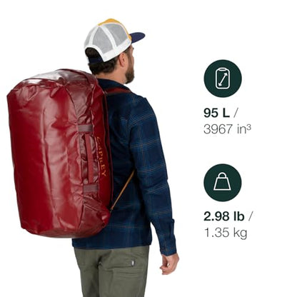 Osprey Transporter Travel Duffel Bag - color: Red Mountain, size: 95L