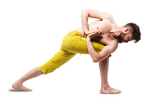 Ucraft "Xlite Rock Climbing Bouldering and Yoga Knickers ¾ Men's and Women's Capri Pants. Lightweight, Stretchy, Breathable - color: Yellow, size: X-Small