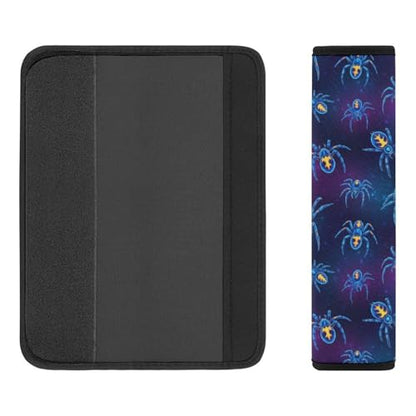 Universal Soft and Comfortable Seat Belt Shoulder Pad for Adult Use, Most Cars, 1 Pair Fantasy Spider Purple Blue Harness Pads Strap Anti-Slip Pad - color: Pattern 439