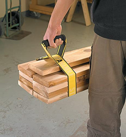 4’ Carry Strap with Handle | 2-Pack | Heavy Duty | Adjustable Belt | Easy, Safe, Secure, Lifting, Moving, Carrying Heavy Boxes | Best Luggage Strap (2pk Strap-A-Handle 4ft. Length, 75lb. Capacity) - color: Heavy Duty - 4' Length, 75lb. Capacity - 2 Pack