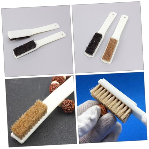 4pcs Portable Bouldering Brush with Sturdy Handle Boar Hair Bristles for Cleaning Climbing Stones and Rocks Climbing Enthusiasts and Outdoor Sports