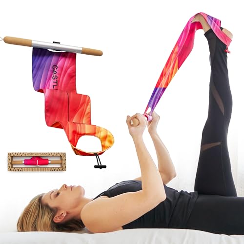 CastleFlexx Mobility and Full Body Strengthening Device - color: Fire, size: Standard 5'0 - 5'8