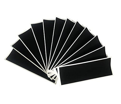 12PCS Fingerboard Grip Tape, Foam Grip Tape for Fingerboards，110mm x 38mm Black Wooden Fingerboard Skateboard Foam Grip Tape Stickers(12) - style: 12