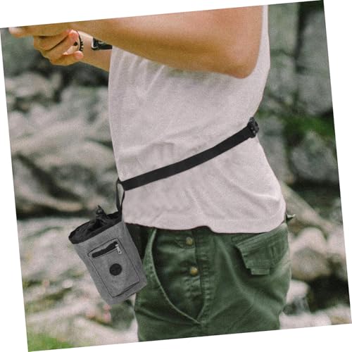 Climbing Chalk Bag Oxford Cloth Chalk Bag for Bouldering Waist Strap and Zipper Pocket