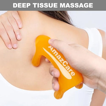 Trigger Point Massage Tool for Full Body Use. 2 Pack. | Handheld 4-Leg Pressure Point Massager for Muscle Knots Deep Tissue Myofascial Release Pain Relief Rehab. Durable Resin