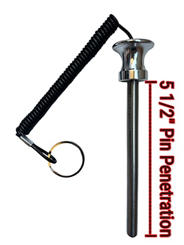 TreadLife Fitness Universal Weight Stack Pin for Commercial Gym or Home Gym | Heavy Duty Pin Insert | Health Club Grade Steel - style: Chrome