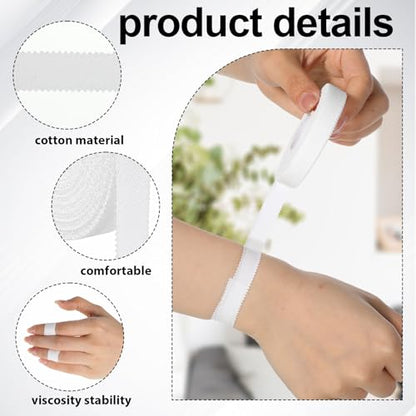 2 Rolls Sport Finger Tape, White Tape for Toes Extra Strong Tapes | 0.5-Inch X 32.8 Feet for Climbing Fingers Hands Toes Rock Climbing Volleyball Football