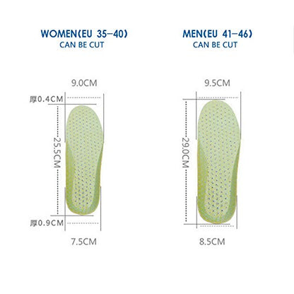 XINIFOOT 3 Pairs Comfortable Breathable Insoles - Comfort Cushioned for Running Walking Hiking, Replacement Comfort Inserts Shoes Pad for Women (US 4-7) - size: M: US 4-7