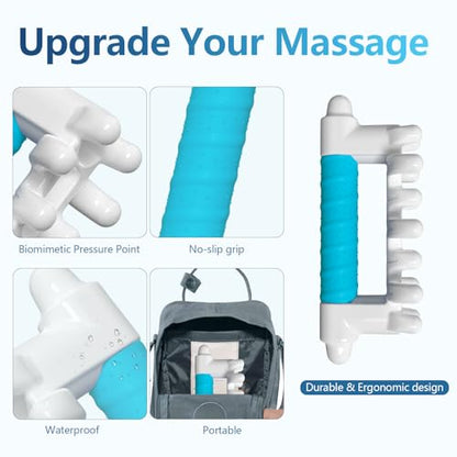 Fascia Massage Tool Blaster for Cellulite,Handheld Myofascial Release Tool for Deep Tissue Massage,Trigger Point Massage Tool for Manual Massage of Neck & Back - color: Sky Blue