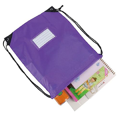 20 Pcs Drawstring Bags,Bulk Draw String Backpack, DIY Gym Sports Cinch Bag Sackpack for Women Men, Purple - color: Purple