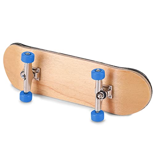 Ejoyous Finger Skateboard, 1Pcs Maple Wooden Alloy Fingerboard Skate Kit with Box Professional Mini Skateboards Reduce Pressure Kids Gifts (Dark Blue) - color: Dark Blue