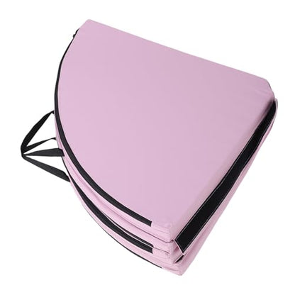 GOWENIC Pole Dance Crash Mat, Foldable Round Crash Mat with EPE Foam Padding and PU Cover, Protective Fall Safety Cushion for Pole Dancing, Dance Safety Pad for Training Fitness Gym