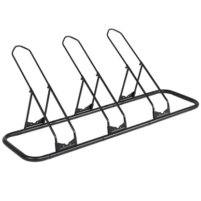 CyclingDeal Bicycle Floor Parking Rack Stand - for Mountain MTB Road Bike - Indoor Home Garage Storage - Adjustable for 3 Fat Bikes - size: 3 Bikes, style: Adjustable for Fat Bike