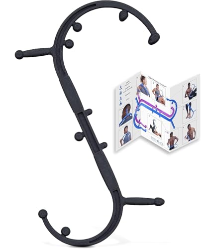 Body Back Buddy Elite Black FSA Eligible Neck Massager for Pain Relief Deep Tissue Back Therapy Tool Therapeutic Trigger Point Hook for Muscle Knot & Myofascial Release Shoulder Pressure Point Relief - color: Black, size: Elite