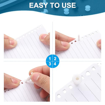 PATIKIL M5x2mm Plastic Binding Post, 50 Sets Plastic Chicago Screws Binding Screw Rivet Post Press-on Buckle for Leather Scrapbook Photo Albums, Transparent - color: Transparent, size: M5x2mm