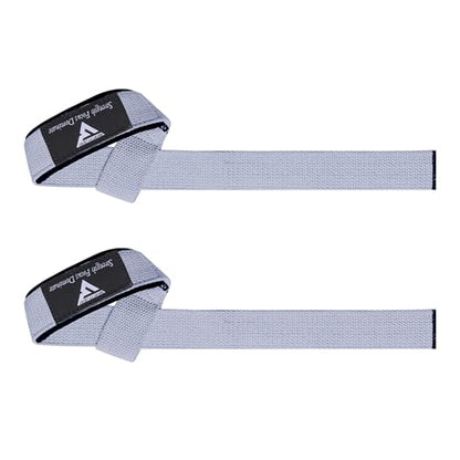 Weight Lifting Straps,Powerlifting Deadlifting, Anti Slip 60CM Hand Bar Grip, 5MM Neoprene Wrist Support, Heavy Duty Weightlifting Bodybuilding Workout - color: Gray