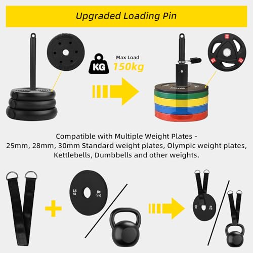 LAT Pulldown Pulley System for Home Gym Cable Machine Pulley Attachment Set Power Cage Weight Lifting Workout Kit