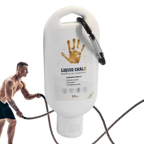 Lifting Chalk Liquid Long-Lasting Liquid Chalk | Strong Grip Hand Fluid, Grip Fluid, Gym Accessories for Pole Dancing, Weightlifting, Rock Climbing, Bodybuilding, Bouldering - color: 50ML