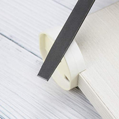 KALIM Flat Medium Cut File, Double Cut Teeth, 6'' Length, Made of High Carbon Steel, Hand File Without Handle Suitable for Wood, Metal, Sharpening, etc. - style: 6'' Flat File