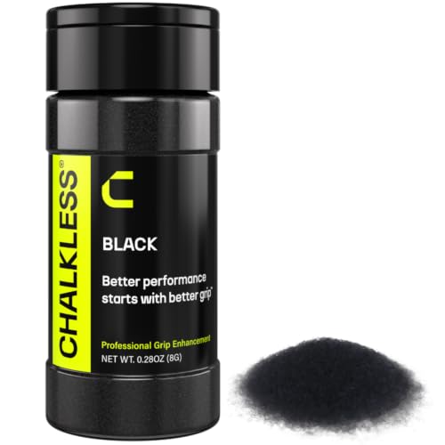 Black Grip Enhancer – Premium Liquid Chalk Alternative & Less Mess Hand Chalk for Bouldering, Baseball, Tennis, Football, Archery, Golf, and More, Non-Toxic Long-Lasting & Reliable