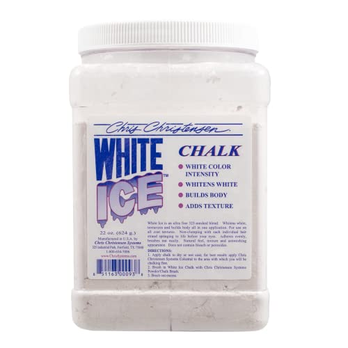 Chris Christensen White Ice Chalk, Dog Cosmetics, Groom Like a Professional, Natural Look, Made in The USA, 22oz