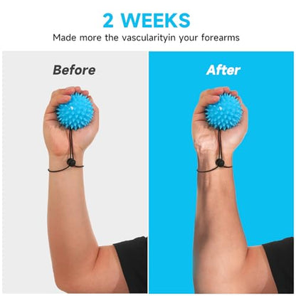 Hand Exerciser Finger Strengthener Balls, Grip Strength Trainer Enhance Flexibility, Relief Wrist Pain, Hand Therapy Balls Stress Relief Balls for Carpal Tunnel, Arthritis