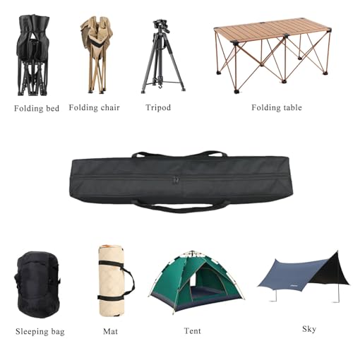 Heavy Duty Large Duffel Bag - XL, 51"(L) x7.87(W) x7.87(H) | Multi-Scene Organizer for Canopy Tents, Hammock Covers, Grill Tools & Folding Chairs, MOLLE Straps, Reinforced Zippers - size: 51''(L)x7.87''(W)x7.87''(H)
