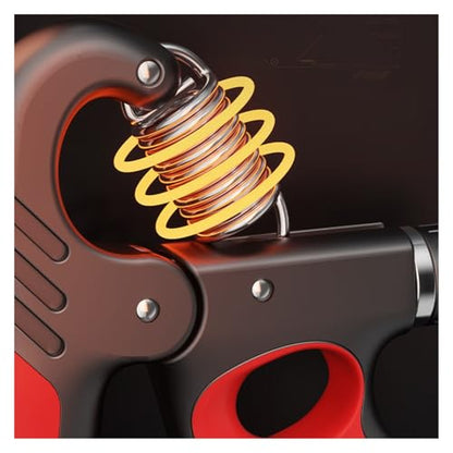 Force Gauge, 5-100 KG Grip Trainer Finger Motor Grip Strengthener Grip Trainer Non-Sliding Grip - color: Gris