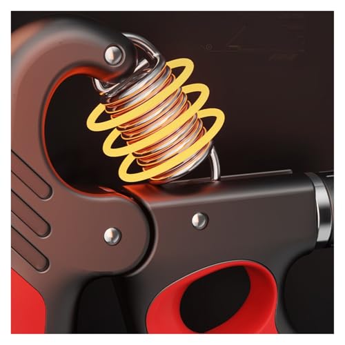 Force Gauge, 5-100 KG Grip Trainer Finger Motor Grip Strengthener Grip Trainer Non-Sliding Grip - color: Rojo